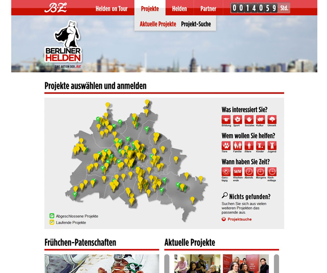 Projektauswahl